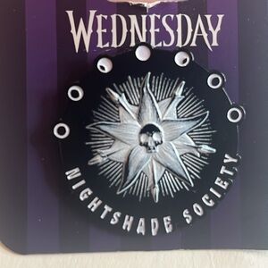 Wednesday Addams Enamel Trading Pin NWT